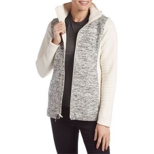 🌸 The North Face Indi Full Zip Ribbed Sleeve Jacket Size Medium